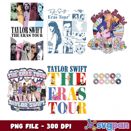The eras tour taylor swift png bundle