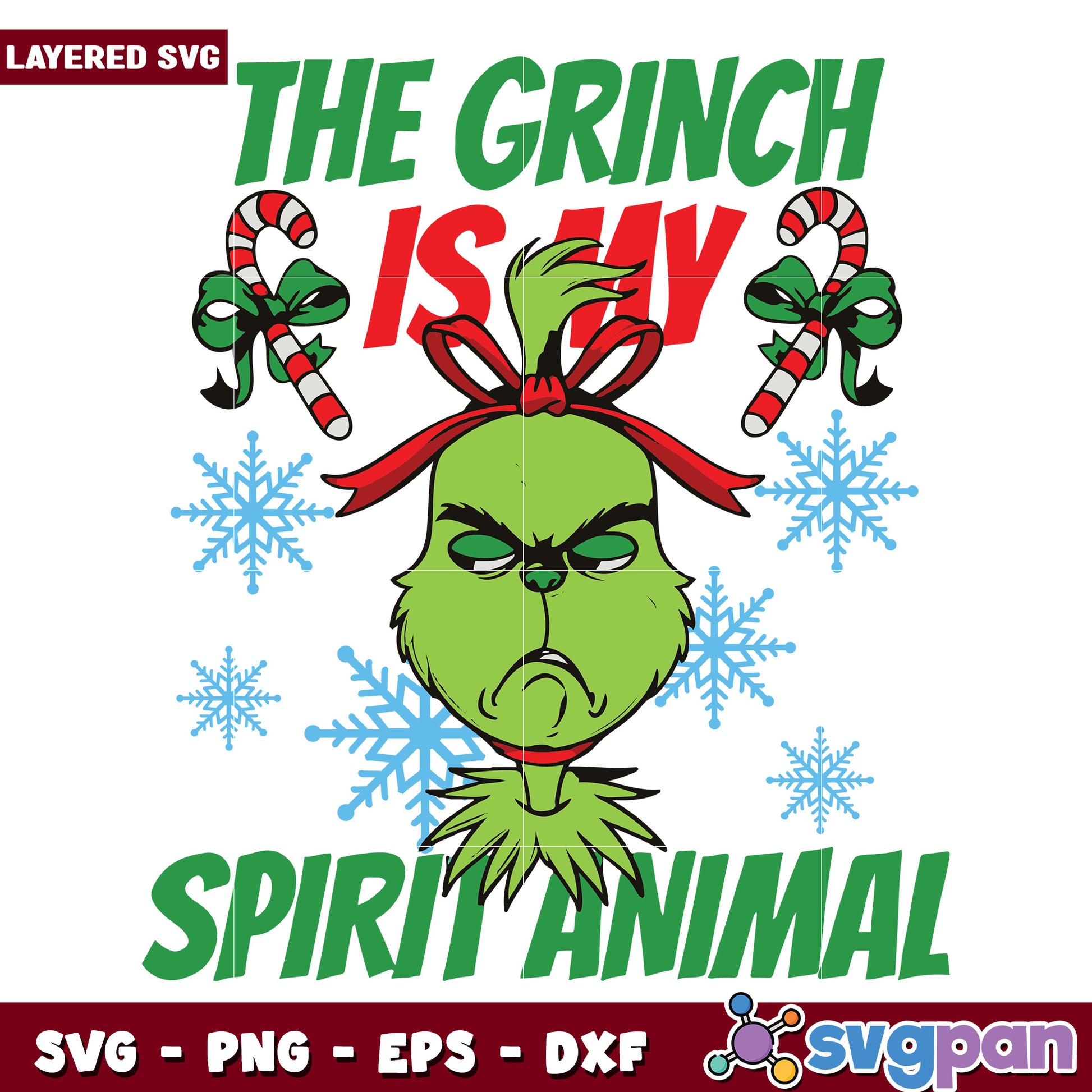 The grinch spirit small svg, christmas time svg, grinchy svg