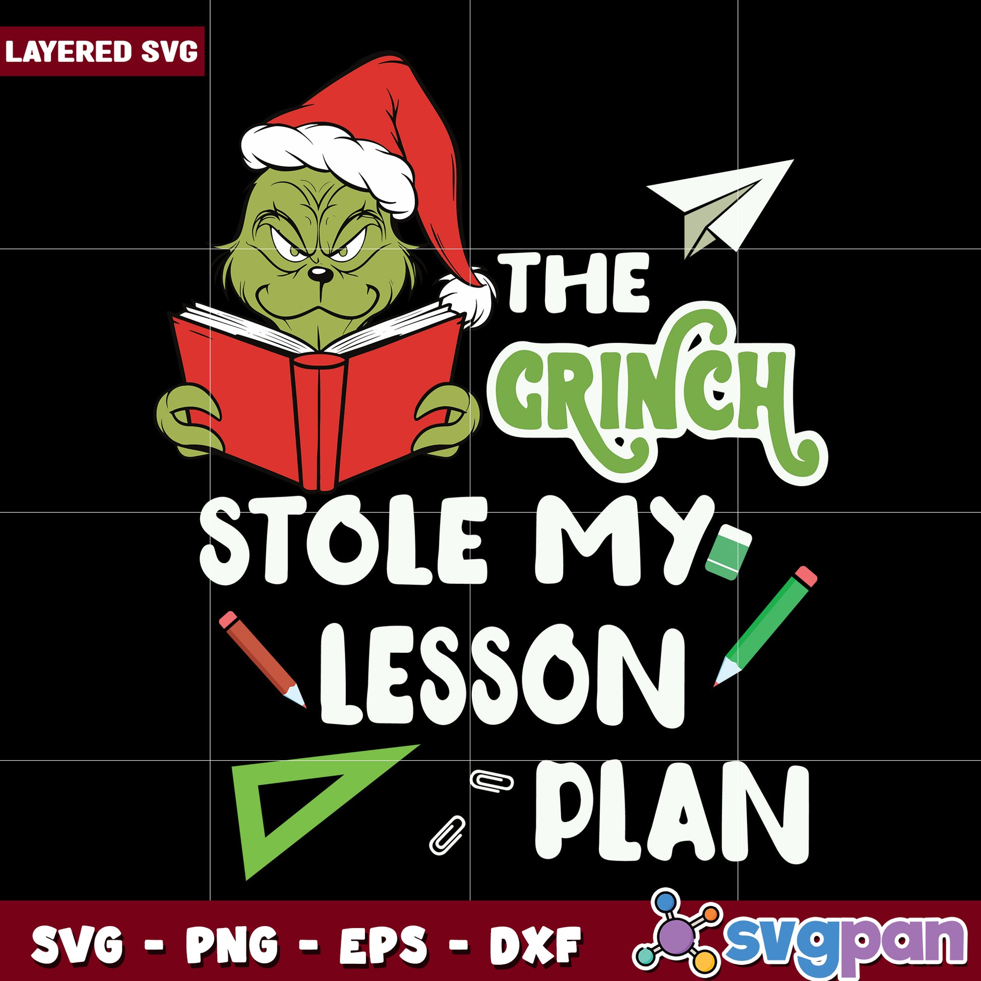 The grinch stole my lesson svg, the grinch svg, grinchmas svg