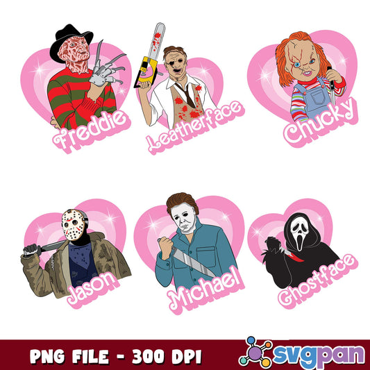 The killer valentine png bundle