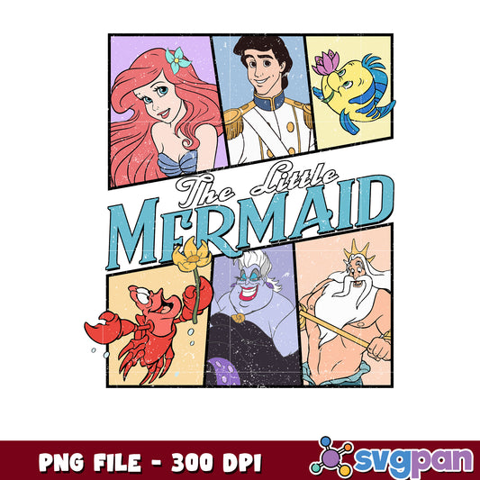 The little mermaid characters png, disney cruise png, disney store png