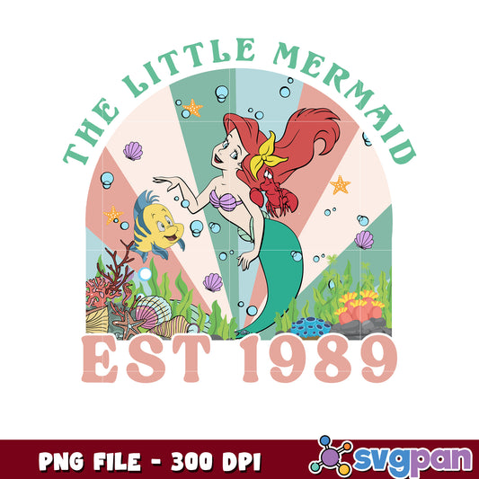 The little mermaid png, disney princess ariel png, underwater fairytale design png
