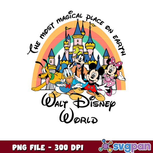 The most magical place on earth png, disney plus png, disney mickey mouse png