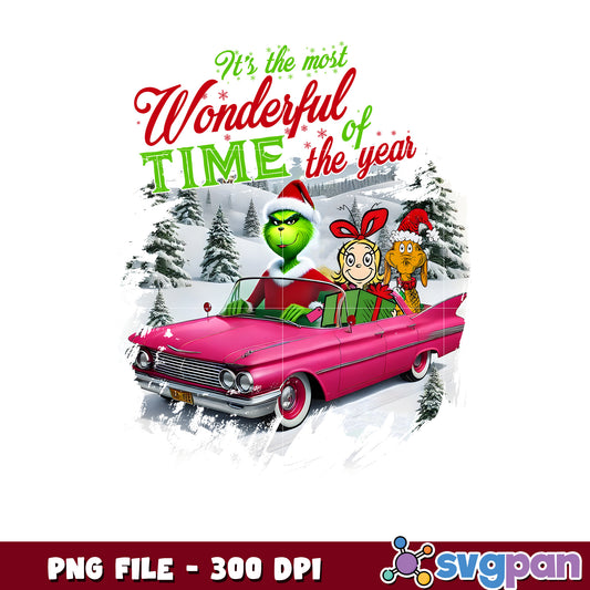 The most wonderful time png, grinch quotes png, christmas time ​png