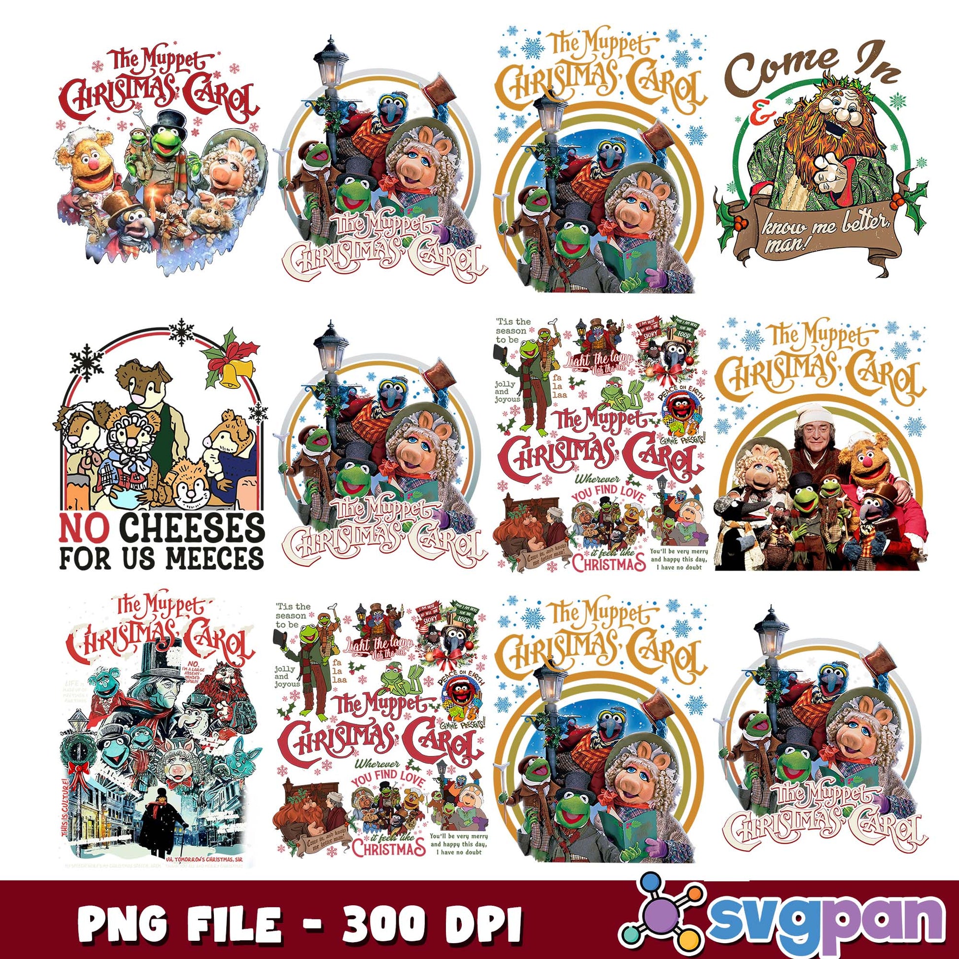 The muppet christmas carol png bundle
