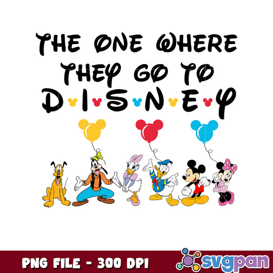 The one where they go to disney png, disney trip episode png, disney vacation episode png