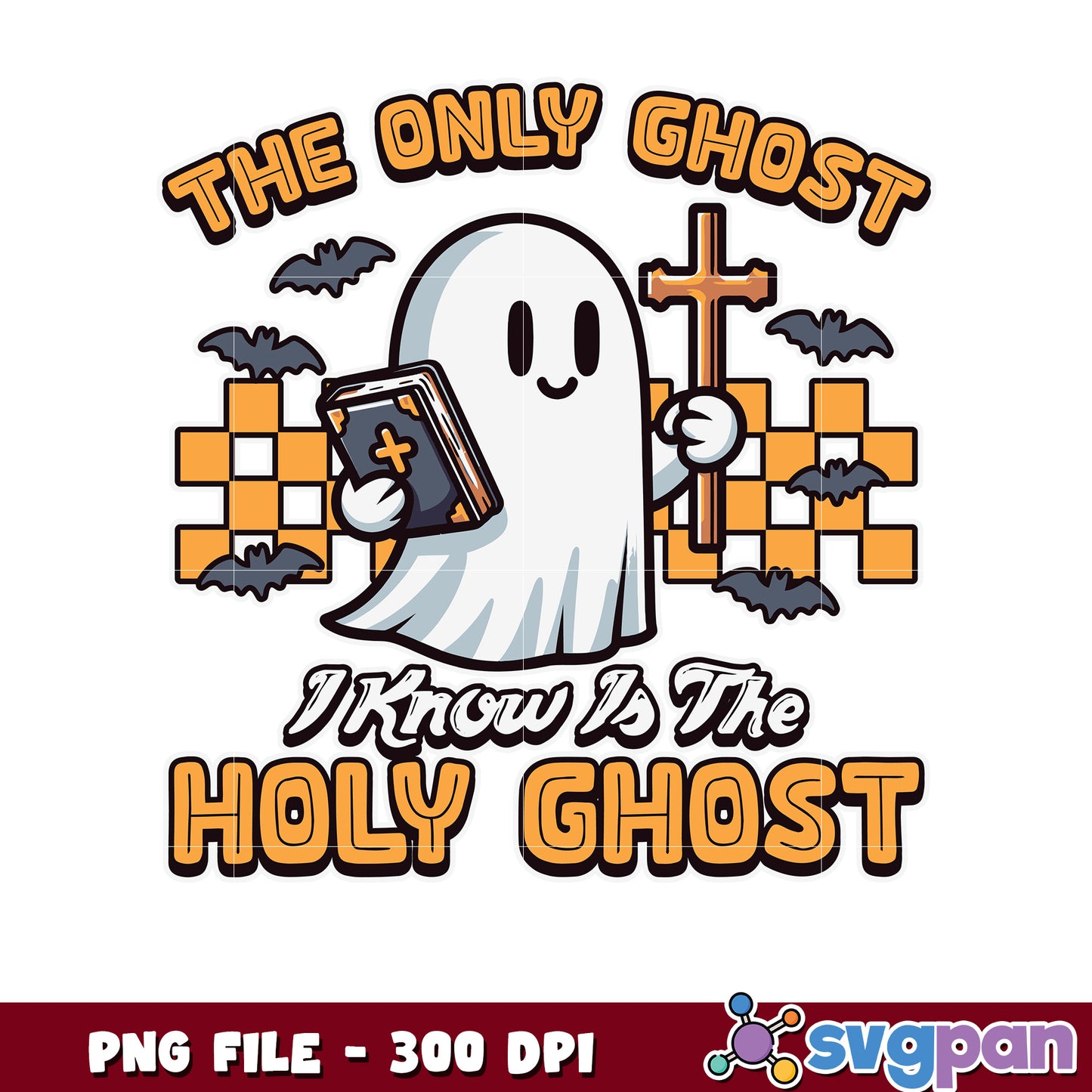 The only ghost i konw png, trick or treat png, spooky halloween png