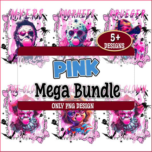 The pink horror png bundle