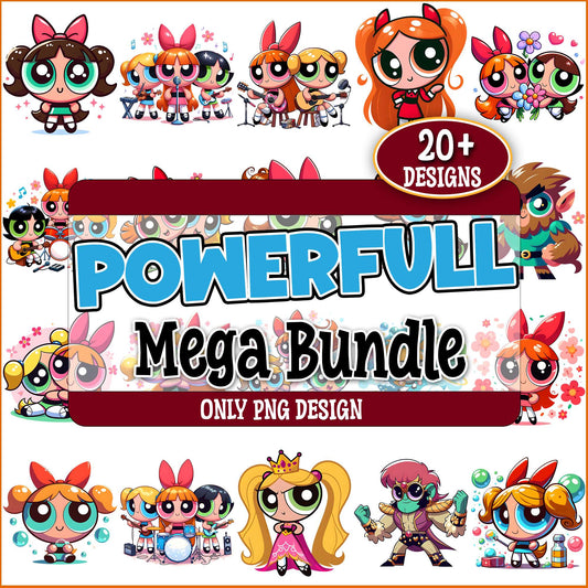 The powerpuff girls art png bundle