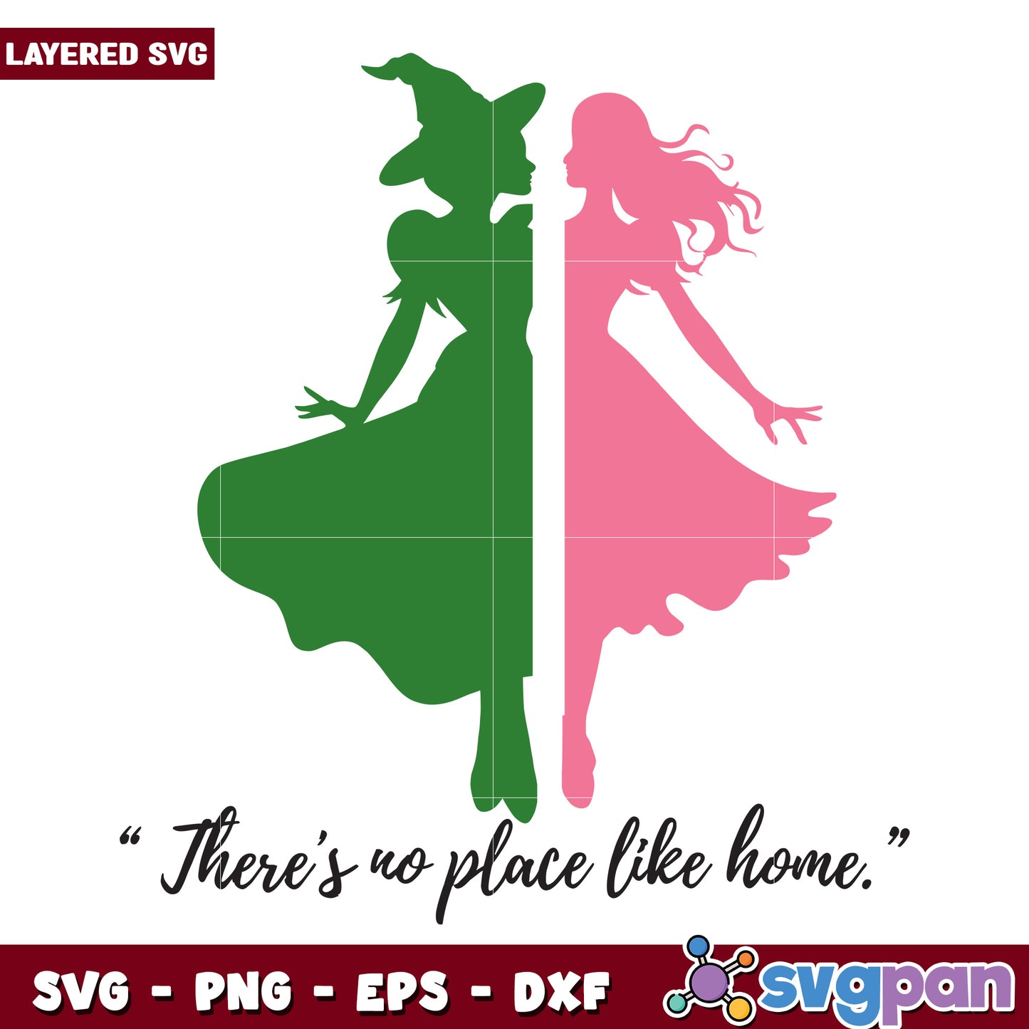There is no place like home illustration svg, the wizard of oz svg, halloween holiday svg
