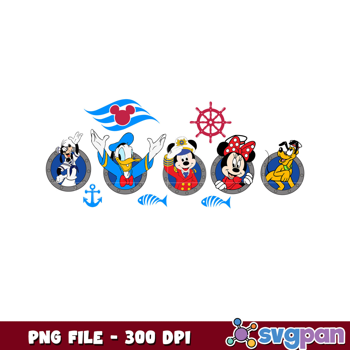 The sensational six cruise png, sensational six disney cruise png, disney sensational six cruise ship png,