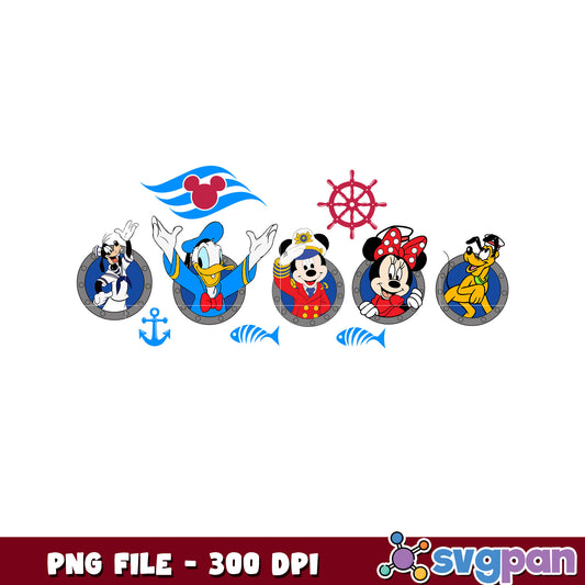 The sensational six cruise png, sensational six disney cruise png, disney sensational six cruise ship png,