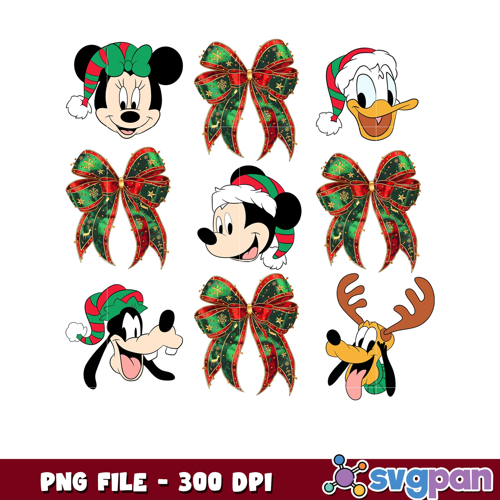 The sensational six png, christmas png, disney christmas ​png