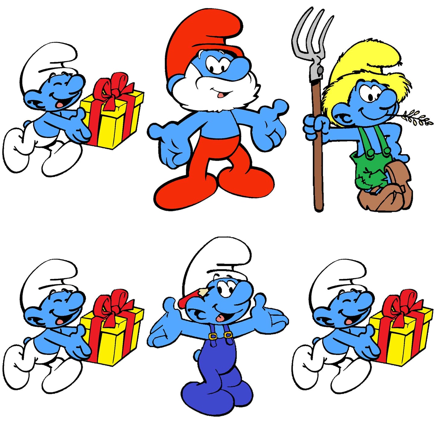 The smurfs design png bundle, the smurfs png, the smurfs movie 2025 png