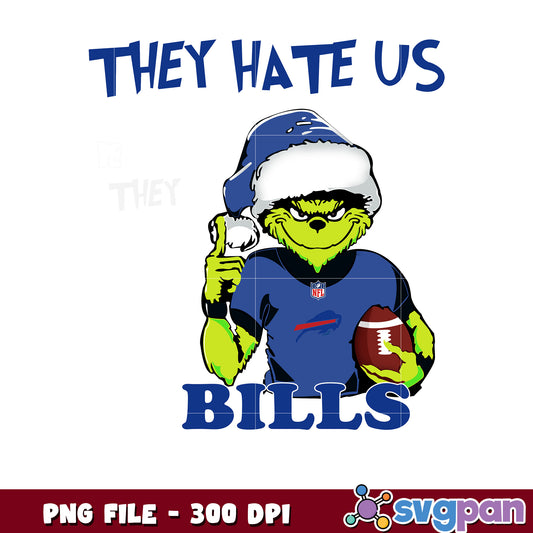 They hates us because they ain't us bills png, ginch nfl png, nfl team png