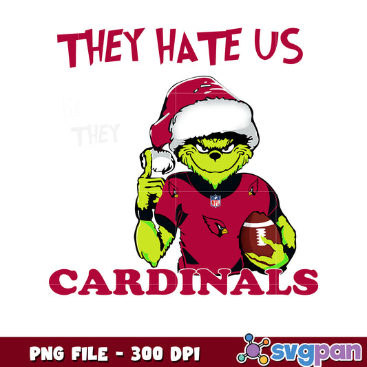 They hates us because they ain't us cardinals png, ginch nfl png, nfl team png