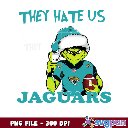 They hates us because they ain't us jaguars png, ginch nfl png, nfl team png