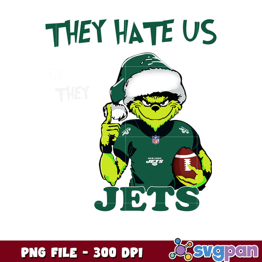 They hates us because they ain't us jets png, ginch nfl png, nfl team png