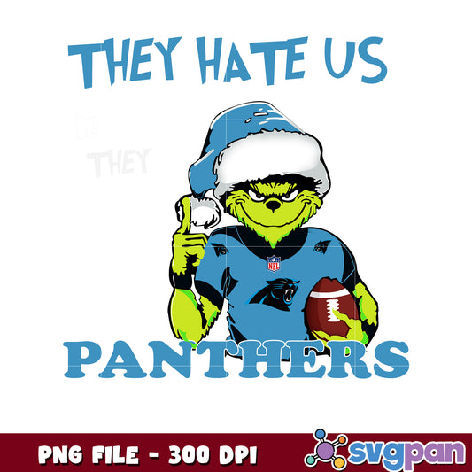 They hates us because they ain't us panthers png, ginch nfl png, nfl team png