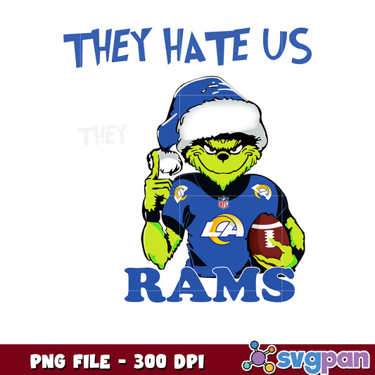 They hates us because they ain't us rams png, ginch nfl png, nfl team png