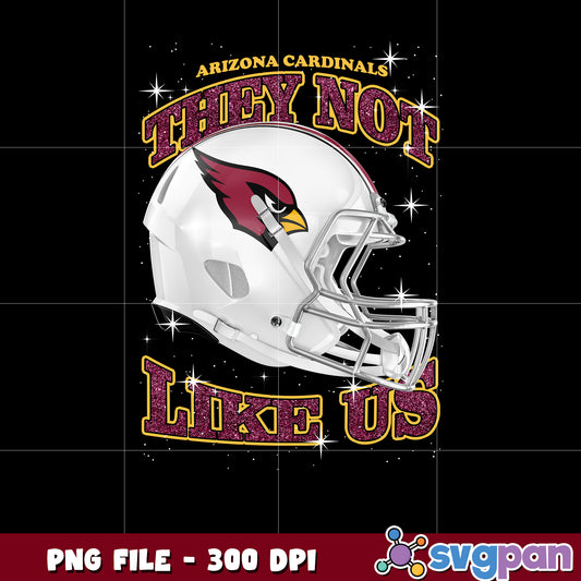 They not like us arizona cardinals design png, nfl games today, rugby american png