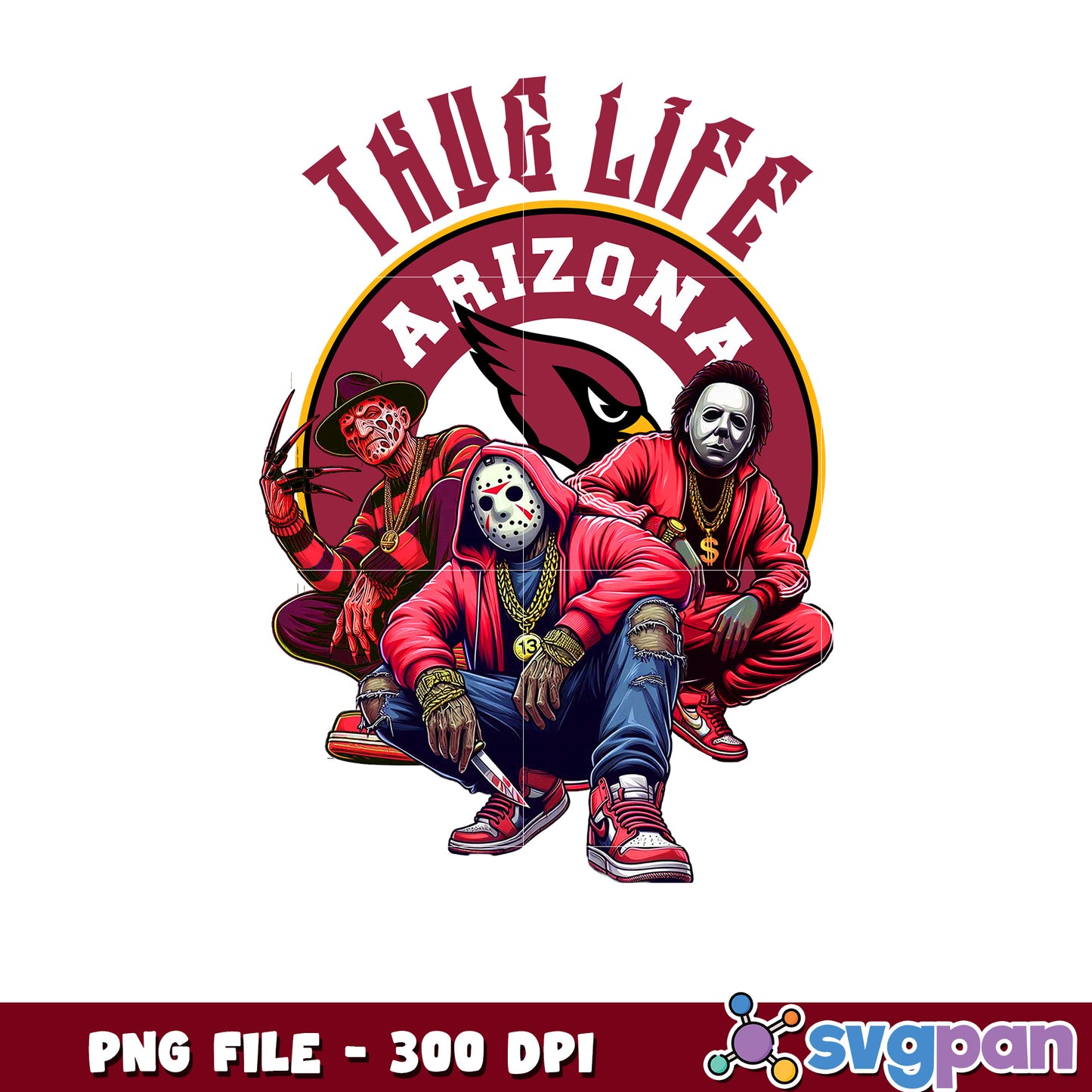 They not like us arizona carinals thug life png, nfl games today, rugby american png