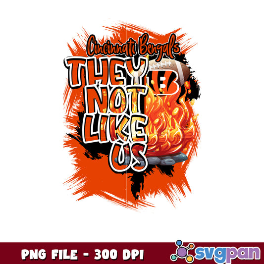 They not like us cincinnati bengals png, nfl rugby png, ameican football png
