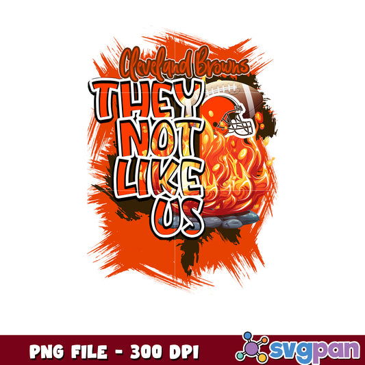 They not like us cleveland browns png, nfl rugby png, ameican football png
