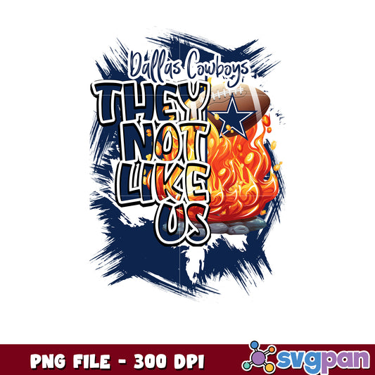They not like us dallas cowboys png, nfl rugby png, ameican football png