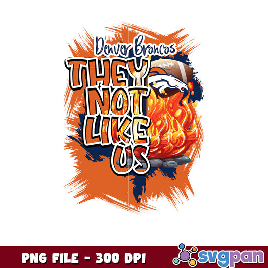 They not like us denver broncos png, nfl rugby png, ameican football png