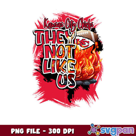 They not like us kansas city chiefs png, nfl rugby png, ameican football png