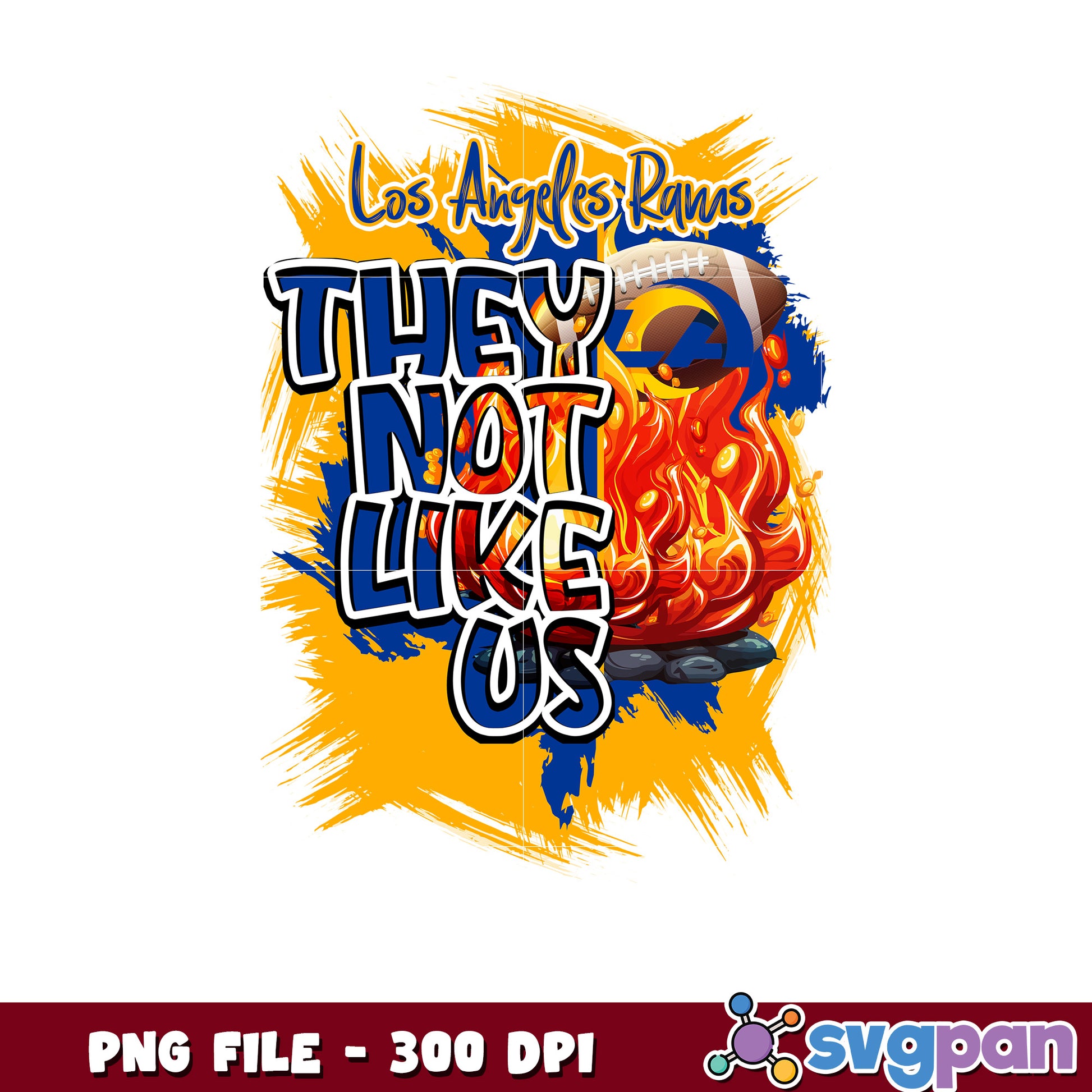 They not like us los angeles rams png, nfl rugby png, ameican football png
