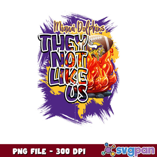 They not like us minnesota vikings png, nfl rugby png, ameican football png