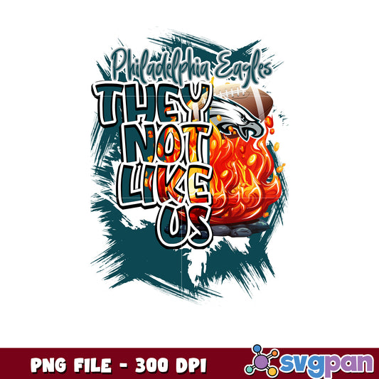 They not like us philadelphia eagles png, nfl rugby png, nfl football png