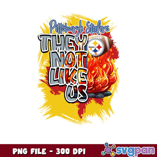 They not like us pittsburgh steelers png, nfl rugby png, nfl football png