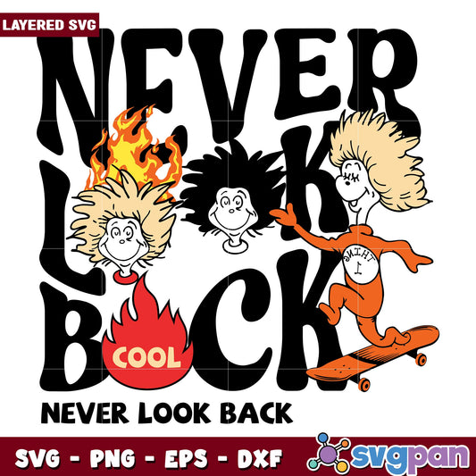Thing 1 thing 2 never lock back  svg, Dr. seuss characters svg, Digital Download