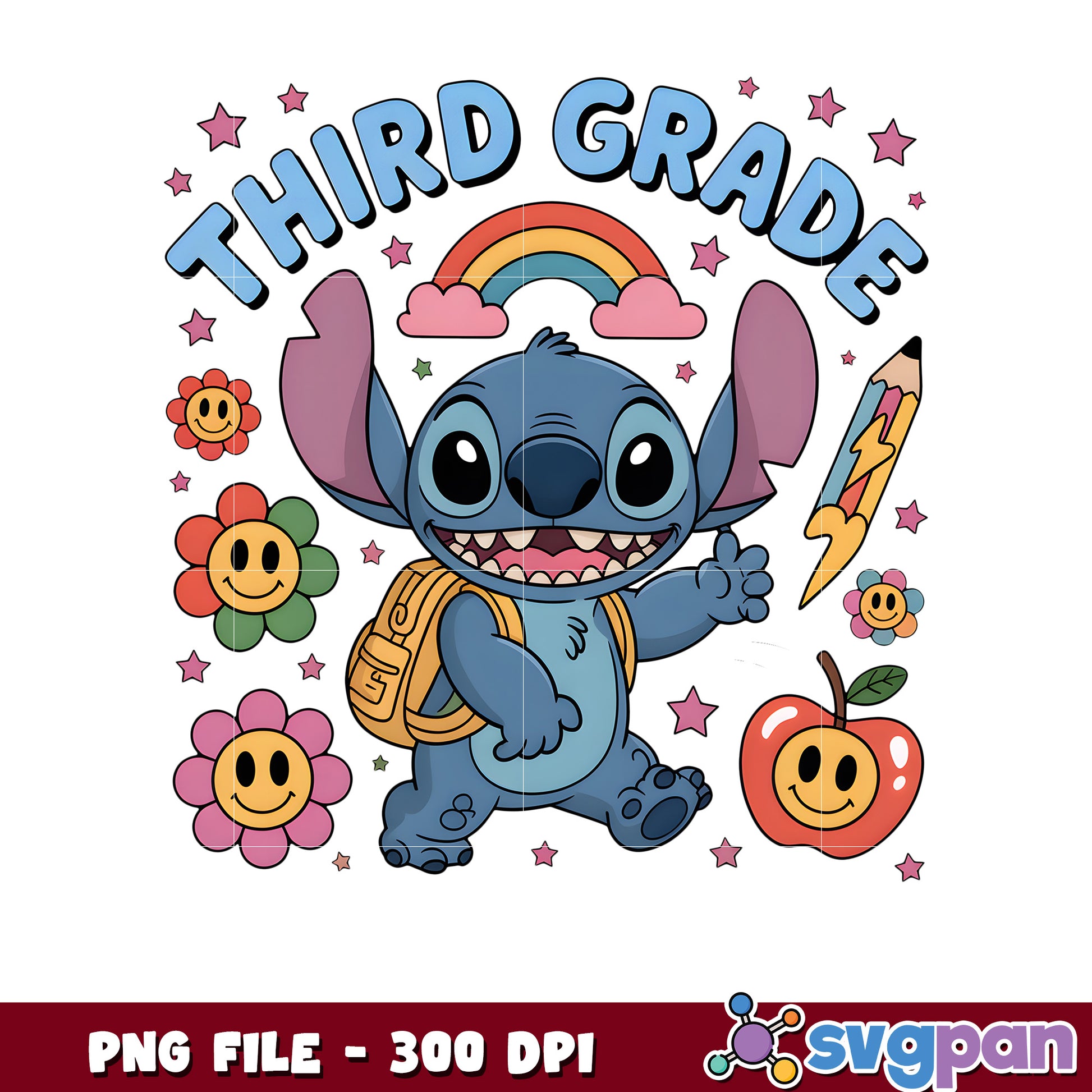 Third grade stitch png