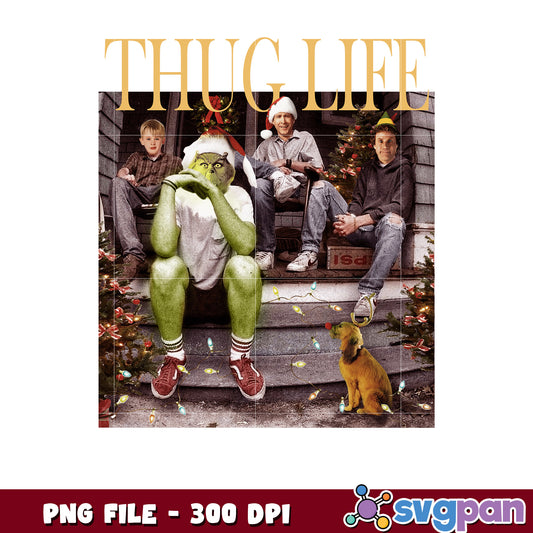 Thug life grinch png, grinch 2025​ png, winter season png