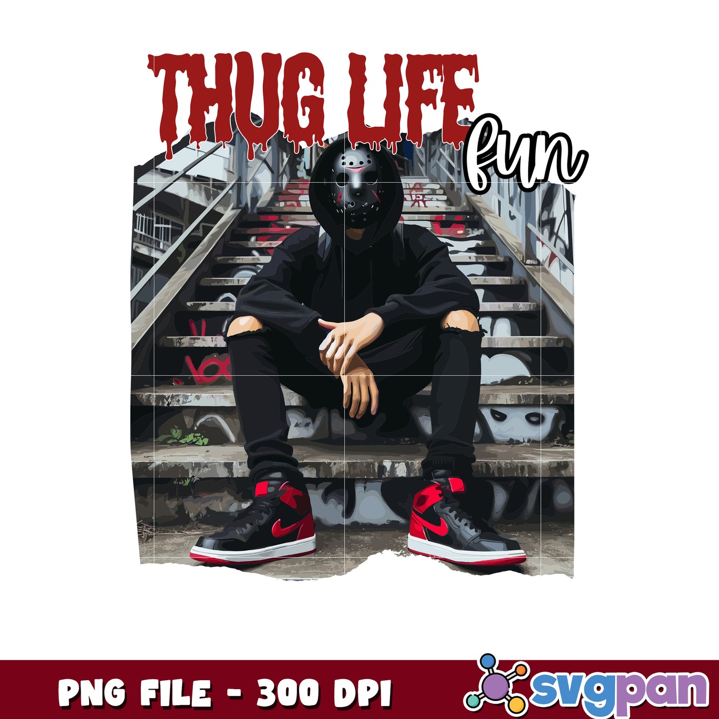 Thug life jason png, trick or treat png, halloween songs png