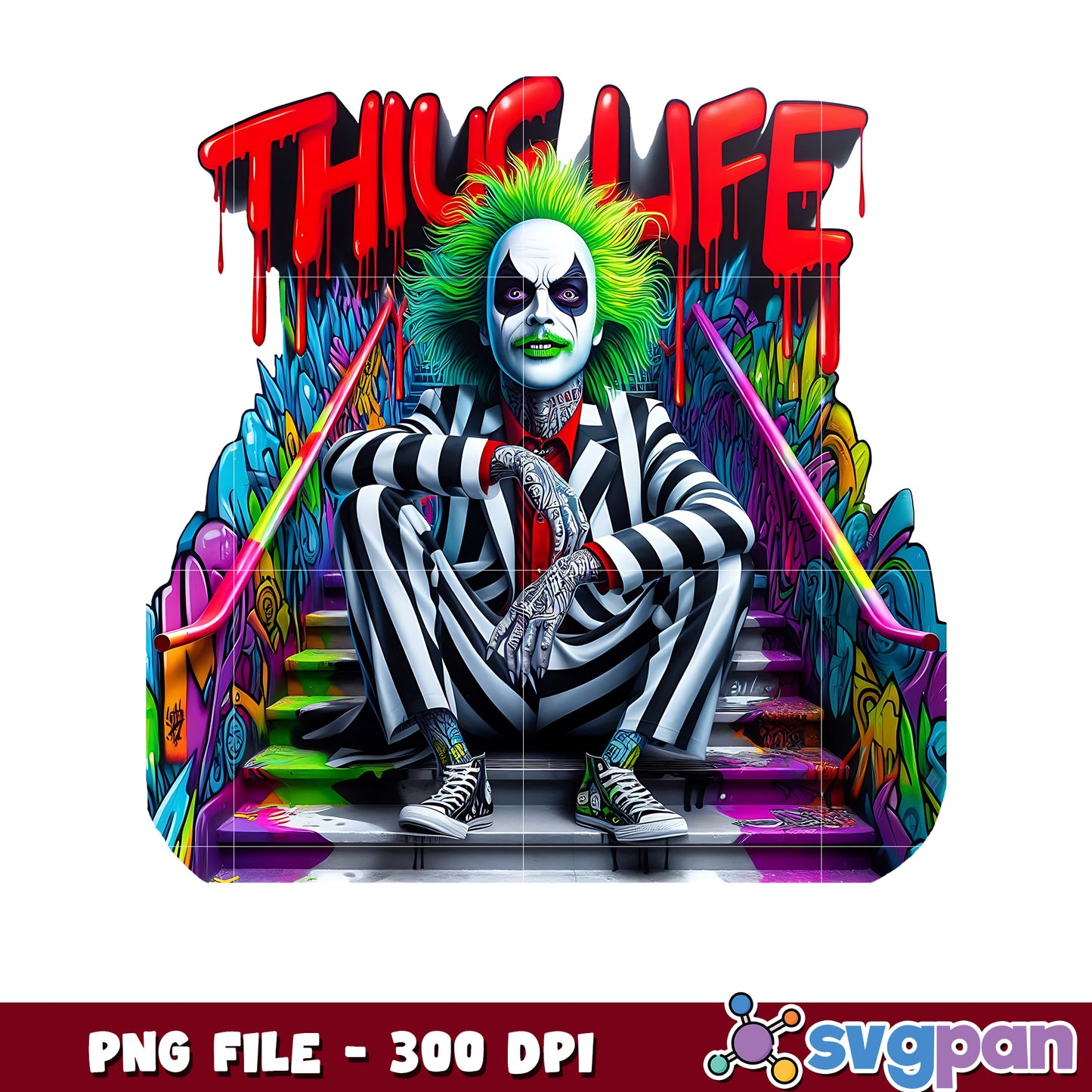 Thug life joker png, trick or treat png, halloween holiday png