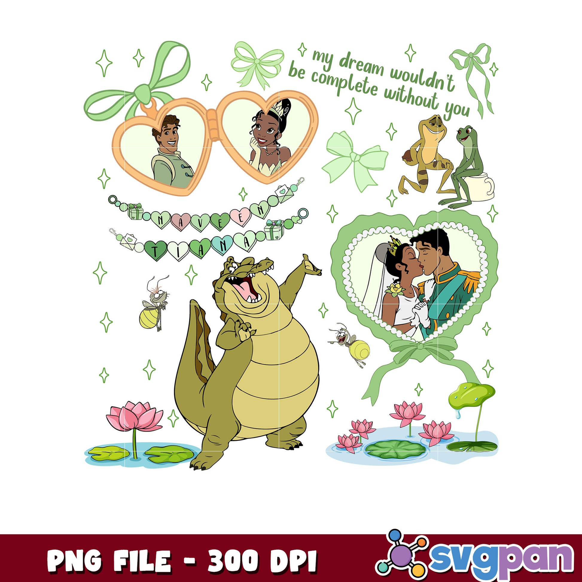 Tiana princess picture frame png, disney characters png, disney princess png