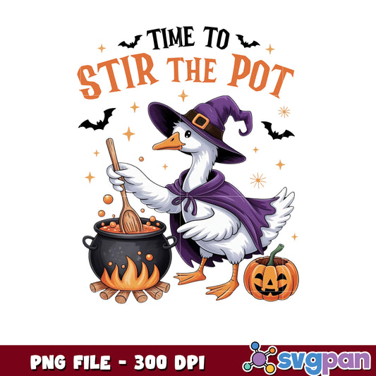 Time to stir the pot png, halloween quotes png, halloween design png