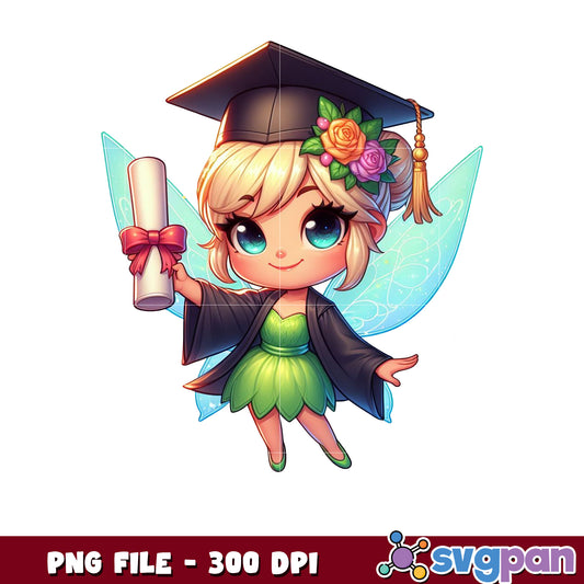 Tinker Bell art png, tinker bell costume png, graduation png