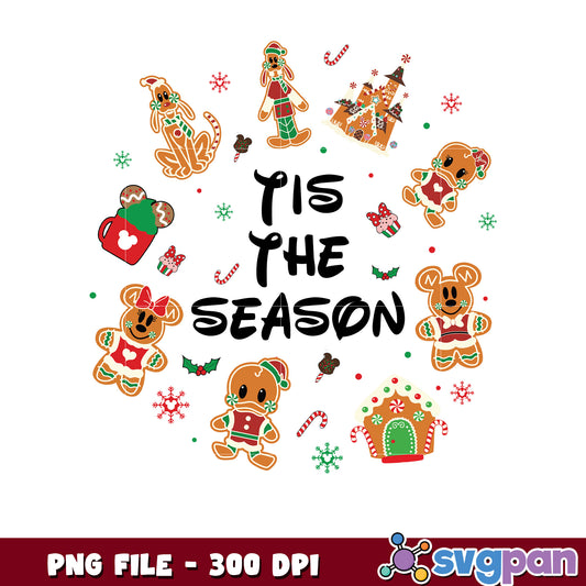 Tis the season christmas png, chistmas tree​ png, disney png
