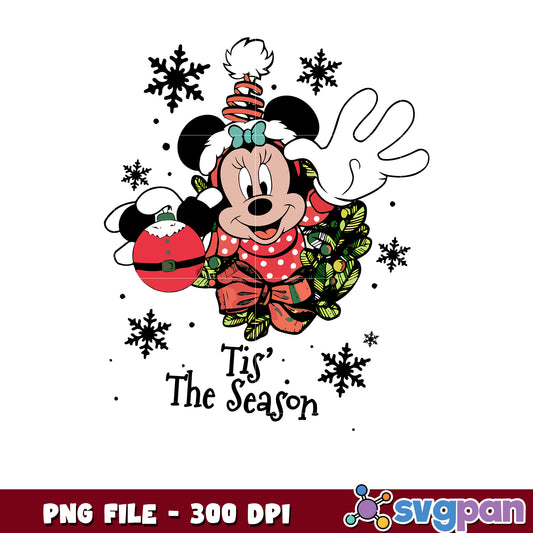 Tis the season mickey png, chistmas tree​ png, disney png