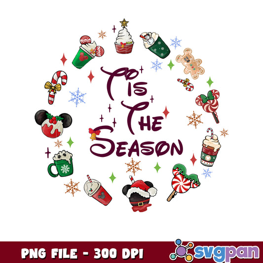 Tis the season png, chistmas png, christmas cards​ png