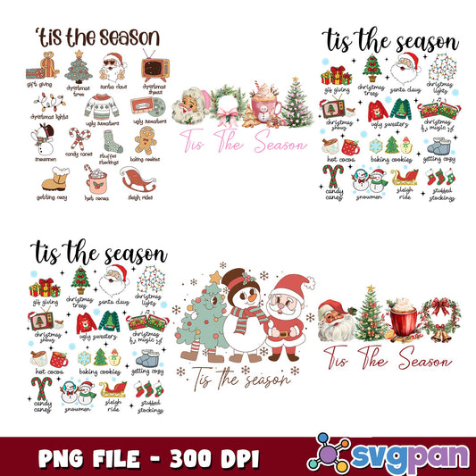 Tis the season stuff png bundle