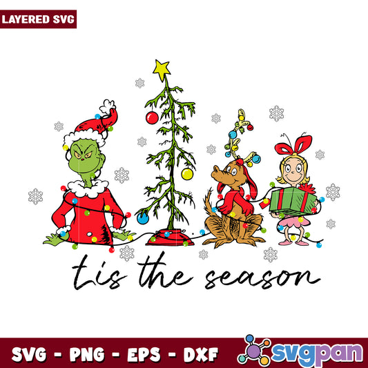 Tis the season svg, disney world svg, christmas design svg