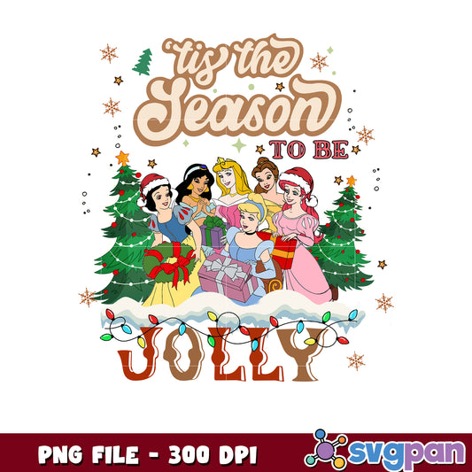 Tis the season tobe jolly png, chistmas tree​ png, disney png