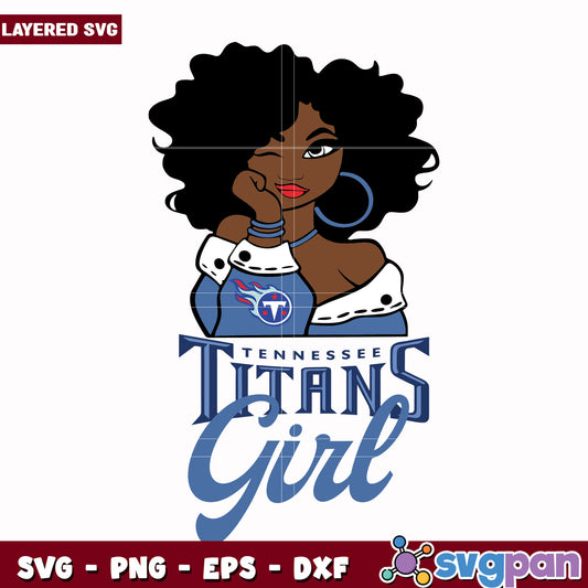Titans Girl design svg, nfl divisons​ svg, nfl combine​ svg
